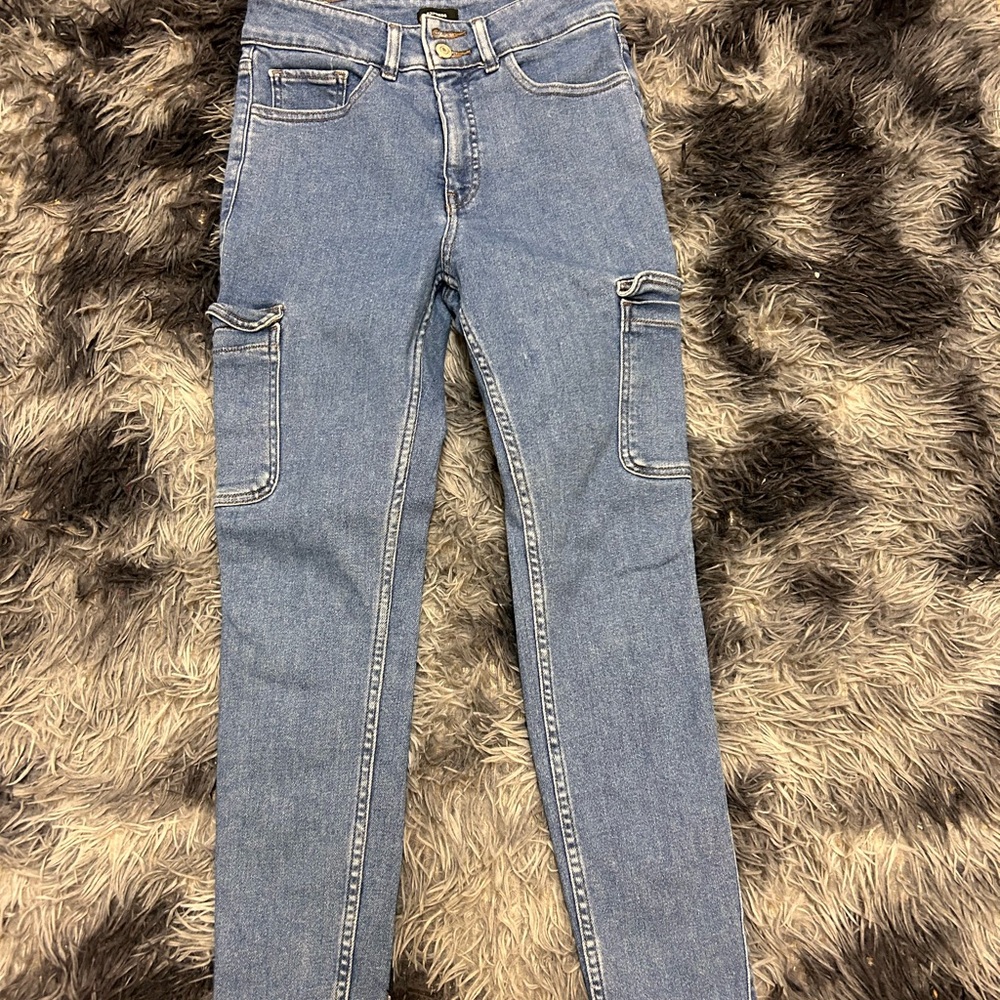 Express Blue Straight Leg Jeans Classic Style